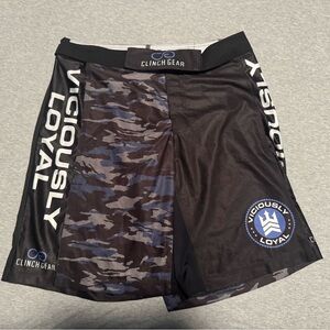Men's Black and Blue Clinch Gear Shorts Large